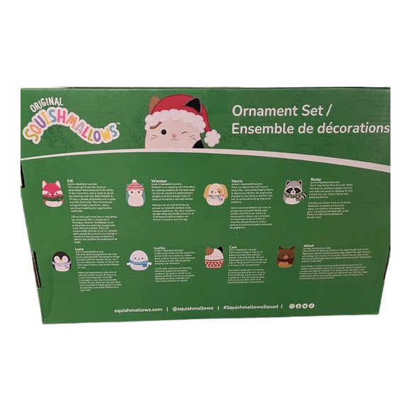 8 SQUISHMALLOWS ORIGINAL 8 ORNAMENTS BOX SET 2023 NEW RELEASE ONLY 1 LEFT - Picture 6 of 10